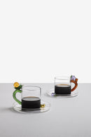 Ichendorf Milano | Tazzina da Caffè Fruits and Flowers in Vetro Borosilicato