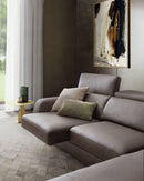 Divano Graffiti con Chaise Longe con sedute estraibili e poggiatesta  reclinabile Le Comfort