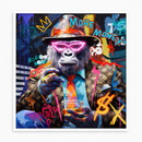 Palais Royal – Lamart | Quadro Monkey con Cornice 80x80 cm con LED
