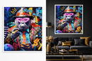 Palais Royal – Lamart | Quadro Monkey con Cornice 80x80 cm con LED