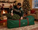 Kit Protezione Natale | Albero Slim H 210 cm con 480 LED, Base Tronco e Borsone