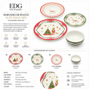 EDG Enzo De Gasperi | Servizio di Piatti 24 pz Xmas-Mix