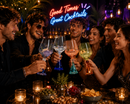 WD Lifestyle | Calice per Gin Tonic in vetro con base effetto diamante