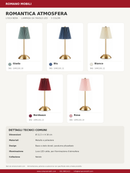 L'Oca Nera | Romantica Atmosfera Lampada da tavolo con luce led - 5 Colori