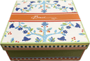 Scatola rotonda in porcellana con decoro Mamma Mia Baci Milano