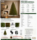 EDG Enzo De Gasperi | Albero di Natale Pino New Imperial con 4000 LED Multieffetto Dimmerabile H 210 cm Ø 140 cm
