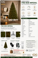 EDG Enzo De Gasperi | Albero di Natale Pino New Imperial con 5300 LED Multieffetto Dimmerabile H 240 cm Ø 150 cm