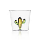 Ichendorf Bicchiere Cactus Desert Plants Fatto a Mano in Vetro Borosilicato - By Alessandra Baldereschi - Verde e Ambra
