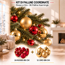Kit di Palline Coordinate Rosso e Oro – 36 Palline Kaemingk