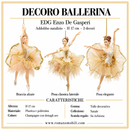 EDG Enzo De Gasperi | Decoro Ballerina Addobbo Natalizio - 3 Decori