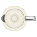 Smeg | Bollitore Anni 50 con 3 Tazze Panna lucido