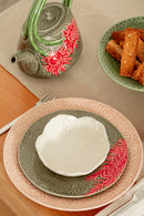Bordallo - Pinheiro Piatto frutta Ø 19 cm. in ceramica | Couve - Beige