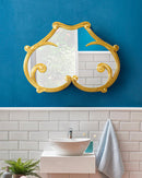 Specchio con cornice Oro Liberty Woman Seletti