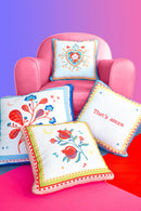 Cuscino con ricamo Double Face Mamma Mia Baci Milano