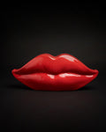 Scultura Salvadanaio Lips in poliresina lucida Blogo Design