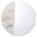 Specchio D'Arte da Parete Ø 80 cm Ginkgo Agave