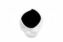 Fade | Vaso in Ceramica Bianco con Interno Nero