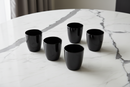 Fade Maison | Set 6 Bicchieri Acqua Blake in Vetro Nero 300 ml
