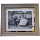 Portafoto Rigato Steps con profilo in Metallo  20x25cm Salvadori Cornici