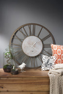 Arti & Mestieri | Orologio da Parete Big 90 cm.  – Design con Quadrante Effetto Marmo