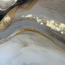 Agave | Set 3 Pz. Quadro Golden Flow 40x120 cm. Stampe Atelier