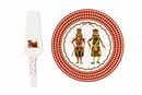 Nuvole di Stoffa | Set 2 pz. Piatto con Paletta in Ceramica Vintage Toys e Scatola Regalo