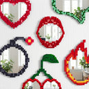 Seletti Specchio Pixel Cherries Ciliegie 70×76 cm