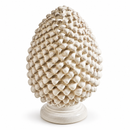 EDG Enzo De Gasperi | Pigna Decorativa bianca in Ceramica H 33 cm
