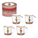 Easy Life | Tazza in porcellana in scatola di latta Christmas Teddy