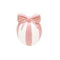 Easy Life | Portacandela con Fiocco  Ø 7 x h 8,5 cm in Ceramica Ribbon