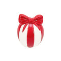 Easy Life | Portacandela con Fiocco  Ø 7 x h 8,5 cm in Ceramica Ribbon