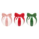Easy Life | Portacandela con Fiocco  Ø 7 x h 8,5 cm in Ceramica Ribbon
