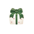 Easy Life | Portacandela Pacco Regalo 8x8xh8 cm in Ceramica Ribbon