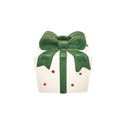 Easy Life | Portacandela Pacco Regalo 8x8xh8 cm in Ceramica Ribbon
