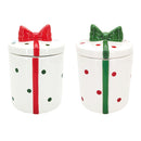 Easy Life | Barattolo Decorativo Cilindrico in Ceramica Ribbon