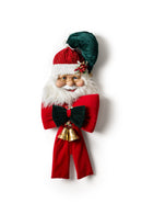 Fiori di Lena | Fiocco Rosso con Babbo Natale e due campanacci H 115 cm
