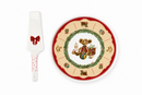 Nuvole di Stoffa | Set 2 pz. Piatto con Paletta in Ceramica Vintage Toys e Scatola Regalo