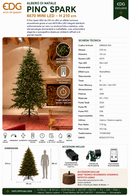 EDG Enzo De Gasperi | Albero di Natale Pino Spark - 6670 Led H 210 cm