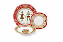 Nuvole di Stoffa | Set 18 pz. Piatti Natalizi in Ceramica Vintage Toys con Scatola Regalo