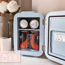 Frigo Mini Portatile Vintage 4L Flamingueo