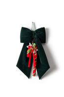 Fiori di Lena | Fiocco Bombato Verde Inglese Natalizio con Candy H 60 cm