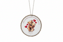 Madame Fioccò | Tamburello Pon Pon Love Ø 18 cm. San Valentino