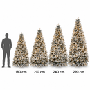 Fiori di Lena | Albero di Natale Innevato Pino Vancower con LED – 4 Altezze