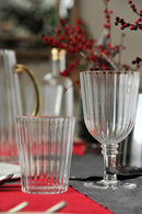 Set 2 pz. Bicchieri acrilico bordo oro 370 ml. WD Lifestyle