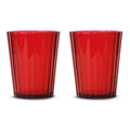 Set 2 pz. Bicchieri colorati in acrilico 370 ml decoro a rilievo WD Lifestyle