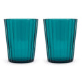 Set 2 pz. Bicchieri colorati in acrilico 370 ml decoro a rilievo WD Lifestyle