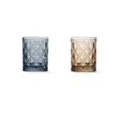 Set 4 pz. Bicchieri in vetro con decoro a rilievo 300 ml WD Lifestyle