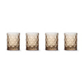 Set 4 pz. Bicchieri in vetro con decoro a rilievo 300 ml WD Lifestyle
