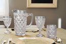 Set 4 pz. Bicchieri in vetro con decoro a rilievo 300 ml WD Lifestyle