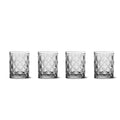 Set 4 pz. Bicchieri in vetro con decoro a rilievo 300 ml WD Lifestyle